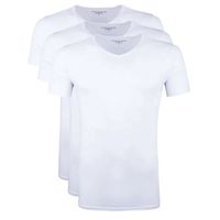 Tommy Hilfiger T-shirts V-hals stretch 3-pack wit