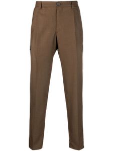 Tagliatore pantalon chino en laine vierge à plis - Marron