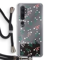 Small white flowers: Xiaomi Mi Note 10 Transparant Hoesje met koord
