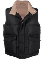 Alexander McQueen gilet matelassé à logo imprimé - Noir - thumbnail