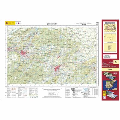 Topografische kaart 911 MT50 Cehegín | CNIG - Instituto Geográfico Nacional1
