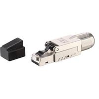 Equip 121172 kabel-connector RJ-45 Zwart, Roestvrijstaal