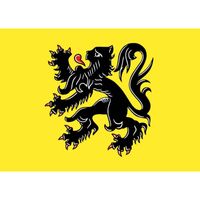 10x Stickertjes Vlaanderen vlag   -