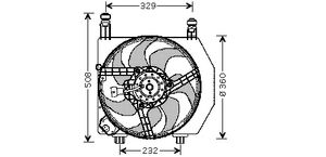 KOELVENTILATOR COMPLEET 1830746