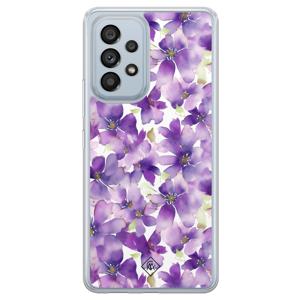 Samsung Galaxy A53 hybride hoesje - Floral violet