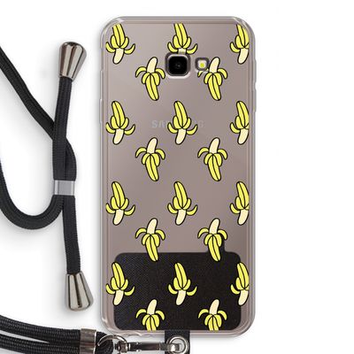 Bananas: Samsung Galaxy J4 Plus Transparant Hoesje met koord