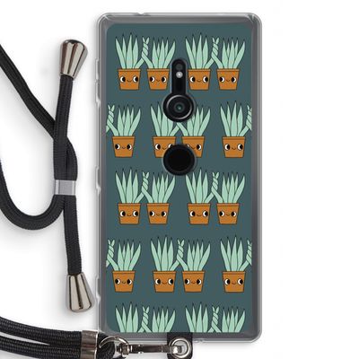 Sansevieria: Sony Xperia XZ2 Transparant Hoesje met koord