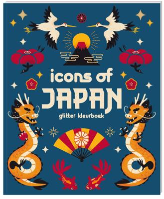 Glitter kleurboeken voor volwassenen - Icons of Japan (Paperback)