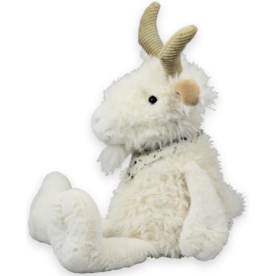 Imware geiten Knuffel - wit - zittend - 19 cm - geit knuffeldier
