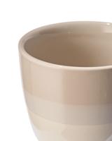 HEMA Mok 280ml Sevilla Mat/glans Beige (wit) HEMA Mok 280ml Sevilla Mat/glans Beige (wit)