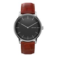 ARTUUR Sterling - Polshorloge - Bruin Croco