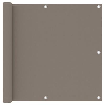 VidaXL Balkonscherm 90x500 cm oxford stof taupe