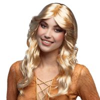 Pruik disco doll blond