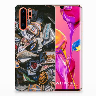 Huawei P30 Pro | Siliconen hoesje | met foto Badges