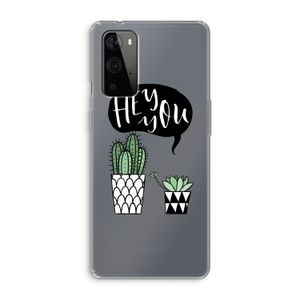 Hey you cactus: OnePlus 9 Pro Transparant Hoesje