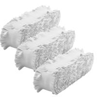Crepe papier feest slingers/guirlande - 3x - 6 meter - wit - feestversiering - uni kleuren