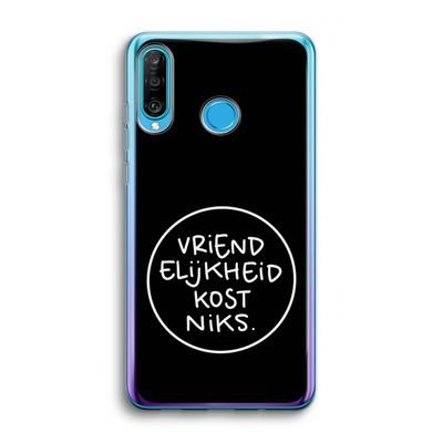 Vriendelijkheid: Huawei P30 Lite Transparant Hoesje