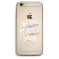 Right Place: iPhone 6 Plus / 6S Plus Transparant Hoesje