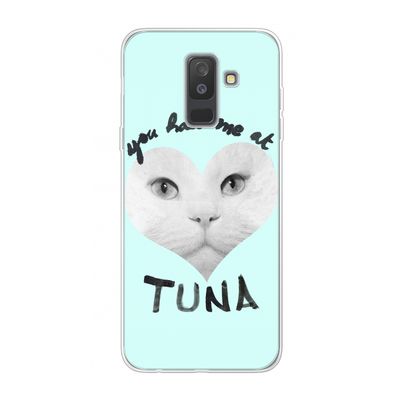 You had me at tuna: Samsung Galaxy A6 Plus (2018) Transparant Hoesje