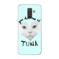 You had me at tuna: Samsung Galaxy A6 Plus (2018) Transparant Hoesje