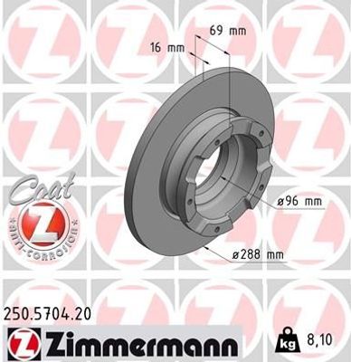 Remschijf COAT Z 250570420