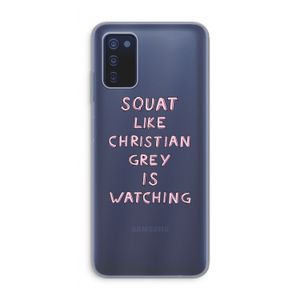 Christian Grey: Samsung Galaxy A03s Transparant Hoesje