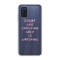 Christian Grey: Samsung Galaxy A03s Transparant Hoesje Christian Grey: Samsung Galaxy A03s Transparant Hoesje