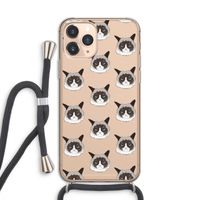 It's a Purrr Case: iPhone 11 Pro Transparant Hoesje met koord