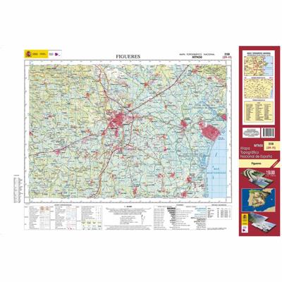 Topografische kaart 258 MT50 Figueres | CNIG - Instituto Geográfico Nacional1