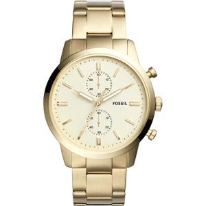 Fossil goudkleurig roestvrij staal Townsman chronograaf horloge FSFS5348
