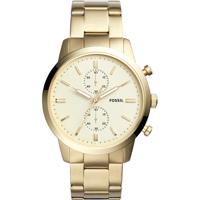 Fossil goudkleurig roestvrij staal Townsman chronograaf horloge FSFS5348