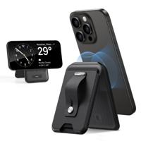 Geo Wallet Stand (HaloLock) with Built-in Find My - Midnight Black