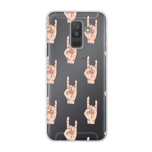 Rock: Samsung Galaxy A6 Plus (2018) Transparant Hoesje