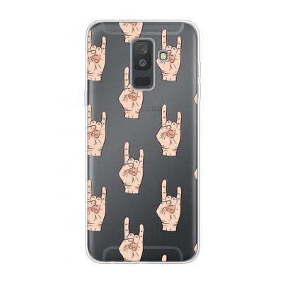 Rock: Samsung Galaxy A6 Plus (2018) Transparant Hoesje