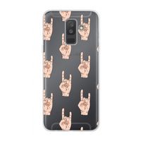 Rock: Samsung Galaxy A6 Plus (2018) Transparant Hoesje