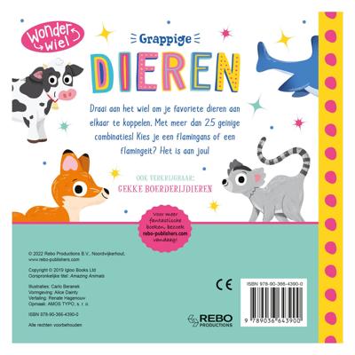 Rebo Publishers Grappige dieren - wonderwiel Rebo Publishers Grappige dieren - wonderwiel