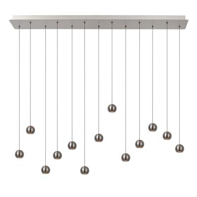 Lucide MONTANA - Hanglamp - LED Dimb. - CCT - 13x5,7W 2700K/4000K - Grijs ijzer | Premium