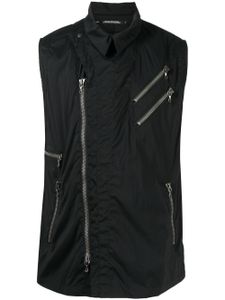 Julius gilet zippé à poches multiples - Noir