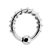 Ball closure ring met fixed ball Chirurgisch staal 316L Piercingringen