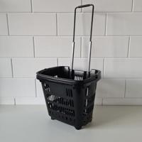 Winkelmand 34L Shop&Roll zwart