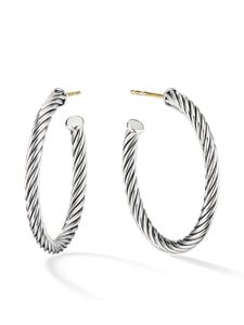 David Yurman boucles d'oreilles Cable en argent sterling