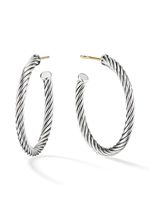 David Yurman boucles d'oreilles Cable en argent sterling