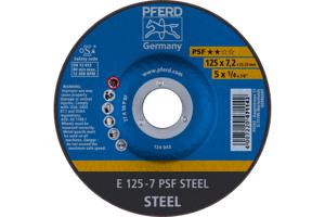 PFERD 69298071 E 125-7 PSF STEEL Afbraamschijf gebogen Diameter 125 mm 5 stuk(s)