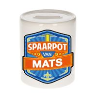 Kinder spaarpot voor Mats Kinder spaarpot voor Mats