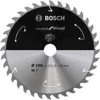 Bosch Accessories Bosch 2608837677 Hardmetaal-cirkelzaagblad 160 x 20 mm Aantal tanden: 36 1 stuk(s) - thumbnail