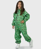 Waterproof Softshell Overall Comfy Leopard Green Jumpsuit - thumbnail