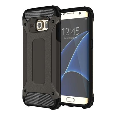 Voor Samsung Galaxy S7 Edge / G935 hard Armor TPU + PC combinatie hoesje (zwart)