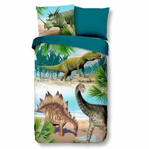 Kinderdekbedovertrek Katoen - 140x200 cm Meerkleurig - Dessin: Dieren - Good Morning - Dekbed-Discounter.nl