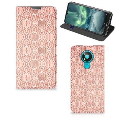 Nokia 3.4 | Hoesje met Magneet | Pattern Orange