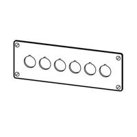 Eaton M22-E6 Inbouwframe 6 inbouwplaatsen (Ø x h) 22 mm x 72 mm Grijs 1 stuk(s)